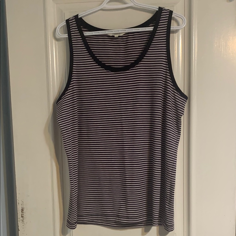 Danskin Purple Striped Tank Top